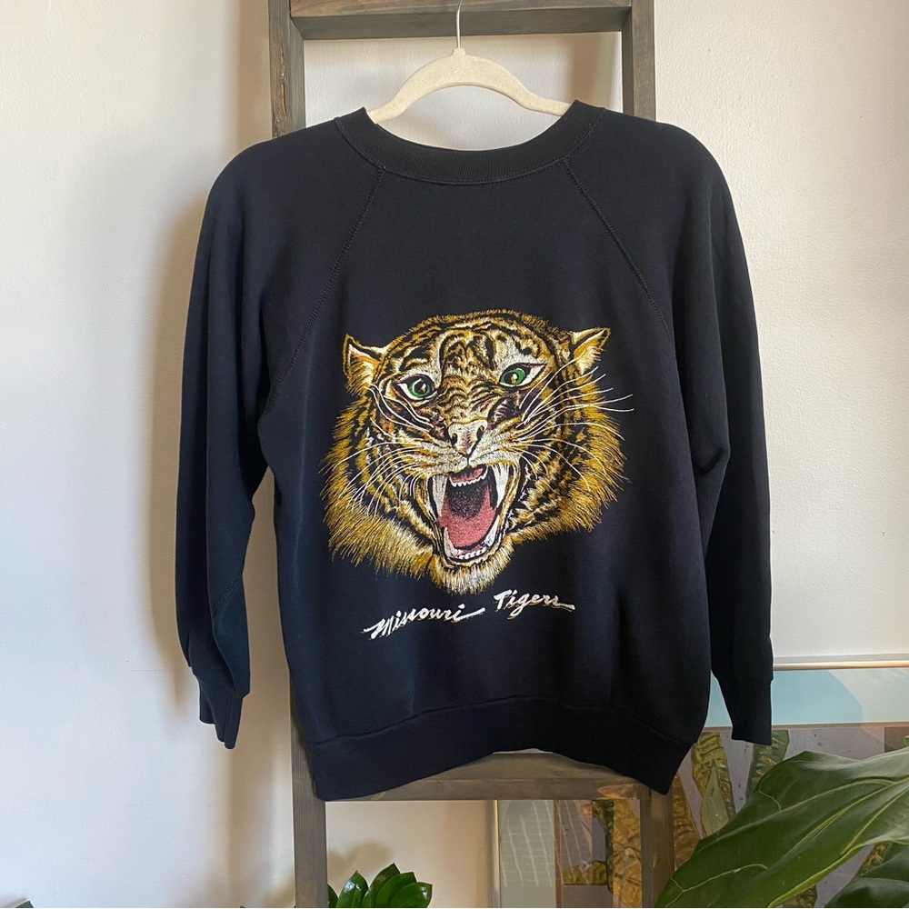 Black Missouri Tigers Graphic Sweater